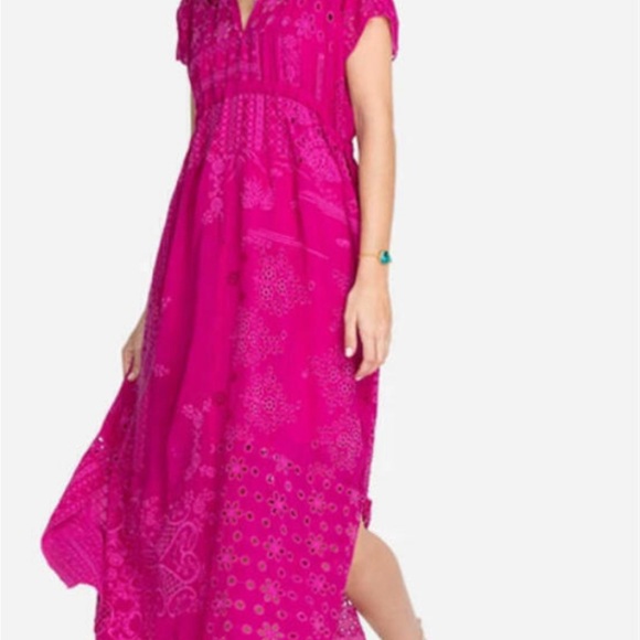 Johnny was Olympic patchwork dress size large - Picture 2 of 5